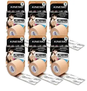 Kinesio 850989002102 New 6 Pack Taping - Elastic Athletic Tape Tex Classic 2 In X 13 Ft Each