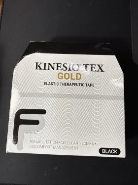 103.3 Kinesio 850989002157 2 Inch Tex Gold With R Fp Elastic Therapeutic Tape Black - Feet