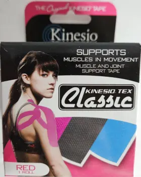 Kinesio 850989002409 Tex Classic Suppoet Tape 2 Inch X 13.1ft Red Buy More And Save