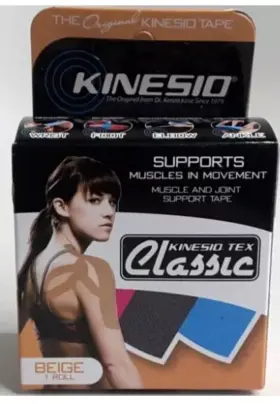Ckt65024 Kinesio Tex Classic Elastic Therapeutic Athletic 2 Inch X 13.1 Yds Roll Beige