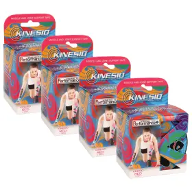 Pkt85024-l-4 Kinesio Tex Performance Kinesiology Tape 2 Inch X 16.5 Ft. Logo Red 4 Rolls