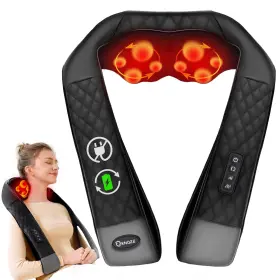 Kn68-pro Knqze Cordless Neck And Back Massager With Heat Rechargeable 4d Kneading Massage
