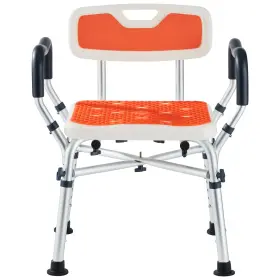 5003mx Ksitex Shower Chair 550 Lb Heavy Duty Padded Adjustable Arms Back Led Inside