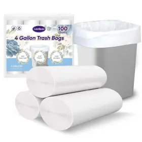 Wl101-3.5k-ln-us Lainneala Small Trash Bags 4 Gallon 100 Count 1 Pack Of White Wl101-3.5k-ln-us Lainneala Small Trash Bags 4 Gallon 100 Count 1 Pack Of White