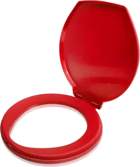 Nv-002 Landhood Portable Toilet Seat For 5 Gallon Bucket Emergency Outdoor Camping Snap Red