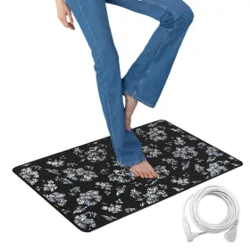 Mat-11.8x23.6 Laxvapiu Grounding Mat 11.8x23.6 Inch Mats Universal Black