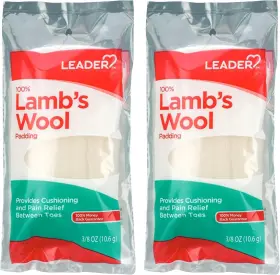 648-356-pk2-fba Leader 100% Lambs Wool Padding Provides Cushioning Comfort And Pain Relief