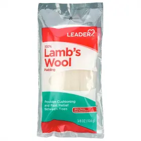 648356 Leader 100% Lambs Wool Padding Provides Cushioning Comfort And Pain Relief