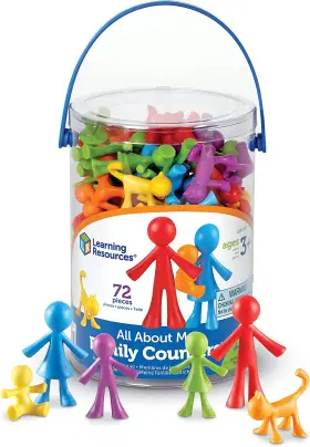 Ler3372 Learning Resources All About Me Family Counters Set Of 72 Ages 3 Sel