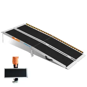 Lswr03-5ft-30 Lemniscate Wheelchair Ramp 5ft Portable Non Slip Aluminum 800lb Capacity Lswr03