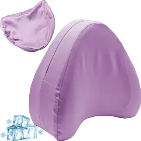 Pw007 Leotube Satin Knee Pillow Cover Contour Legacy Leg And Foam Support Blush Purple