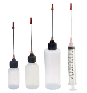 Liberty Products 689164571405 Plastic Squeeze Bottles Set 1oz 2oz 4oz 10ml With 3 Inch Stainless Applicators