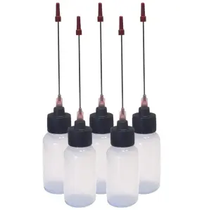 Liberty Products 696598045181 5-1 Oz Bottles With Extra Long 3 Stainless Needle Tip For All Your Gun Oils