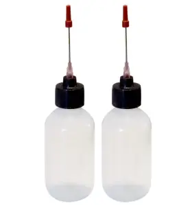 Liberty Products 696606045271 2-2oz Plastic Squeeze Bottles 1.5 Inch Stainless Applicators