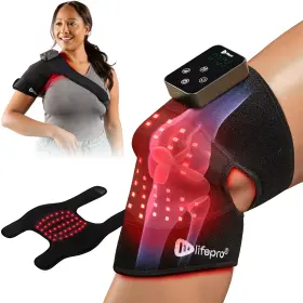 Lifepro 810161331055 Knee Massager Portable Red Light Therapy 660nm 850nm Infrared Leds Brace