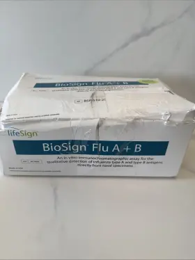 Bsp-510 Lifesign Biosign Flu A&b Test By Box Of 24 Ref. Exp 07/2026 New-bent