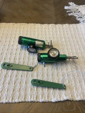 Lxo2r-m Lightening Products Medical Oxygen Tank Regulator Lot Of 2 - Barely Used