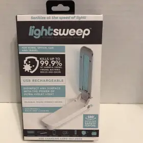 Lightsweep 722950343555 Portable Sanitizing Wand Home Office Or Car Auto-off