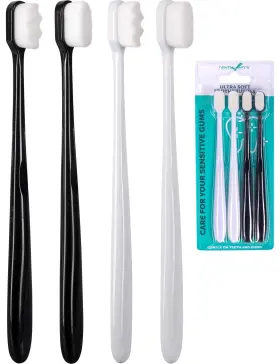 Nt-44 Lingito Extra Ultra Soft Nano Toothbrush 1 Count Pack Of 4 Multicolor - Adults Free
