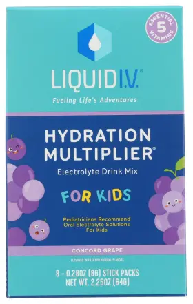 Liquid I.v. 850039286773 Iv Concord Grape Kids Hydration Mix 8 Count 0.28 Oz