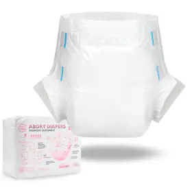 La01-lb-d11w-l10 Littleforbig Adjustable Tapes Adult Diaper 10 Pieces 6500 Ml White Large 36 -48