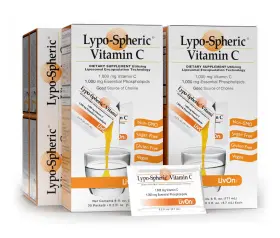 Livon Laboratories 80062609 Vitamin C Liposome 1000mg 180 Packets Lypo Spheric