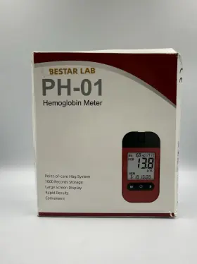 Ph-01 Lk 935740703499 Hemoglobin Meter - 12s Home Test Kit With 25 Strips Fast And Accurate