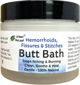 Llc 445057279246 Butt Bath Hemorrhoids Fissures And Stitches. Helps Itching Burning. Clean So