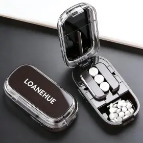 Loanehue 756940720996 Precision Pill Cutter For Small And Tiny Pills Sharp 1/2 Black