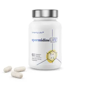 Spdl-llspmlfe60-001-p Longevity Labs Dietary Supplement Wheat Germ Extract High Spermidine And Zinc 60 Capsules