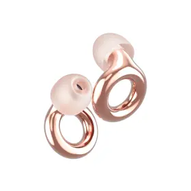 En-ex-ros-03 Loop Ear Plugs Experience 2 High Fidelity 17db Noise Reduction Gold Stylish Live