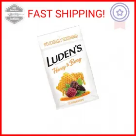 Ludens 814832016319 Soothing Throat Drops Honey Berry 25 Ct Pack Of 1