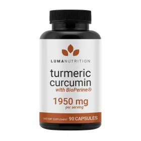 00860007590832 Luma Nutrition 860007590832 Turmeric Curcumin Supplement 1950mg 95% Curcuminoids 90 Capsules