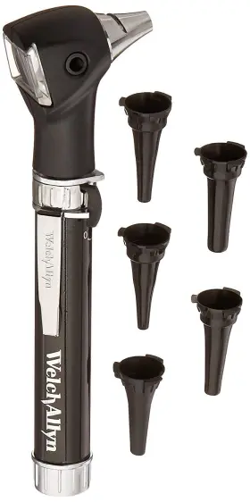 22840 Lumiview Welch Allyn Pocketscope Jr. Otoscope With Aa Handle Pocket Clip