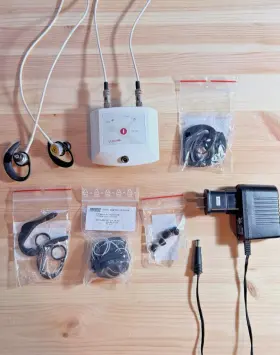 Mic110 Lumomed Luci Low-level Laser Ear Device With Case Glasses And Accessories Germany