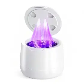 4.8x4.8x4.l Lunakind Wr-19us-it Ultrasonic Retainer Cleaner 42khz Dental Cleaning Pod In White