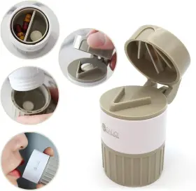 M Mugit 682141966720 Pill Cutter Medicine Crusher Grinder Splitter Multifunction 4 In 1