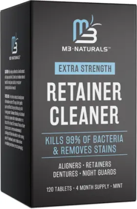 M3 Naturals 603882297959 Retainer Cleanser Tablets Invisalign Cleaner Fsa Hsa 120 Count Pack Of 1