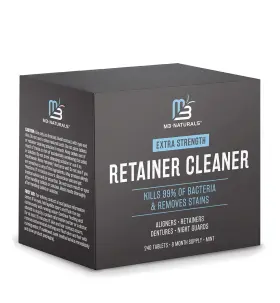 M3 Naturals 850021371302 Retainer And Denture Cleansers 240 Tablets Removes Bad Odors Count