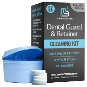 Cleaner90 M3 Naturals Retainer Cleaner And Soak Dental Cleaning Kit 1 Count
