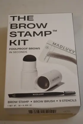 Madluvv 850039252129 Brow Stamp Kit In Soft Brown