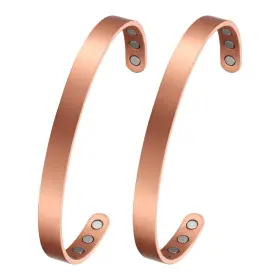 Copper-2 Magenergy 730759886968 Copper Bracelet For Men And Women 99.9% Pure 6.8 Inches