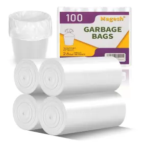Magesh 635411760795 2.6 Gallon Small Trash Bags 1 Count Pack Of 100 Clear