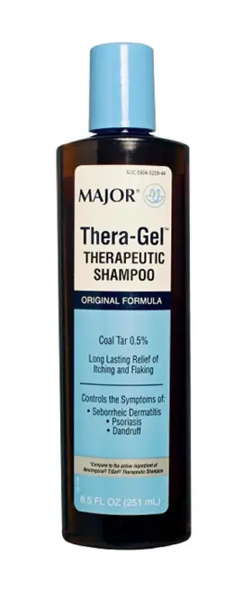 00904-5259-44 Major Thera-gel Therapeutic Shampoo Coal Tar 0.5% 8.5 Oz. Set Of 3 Bottles