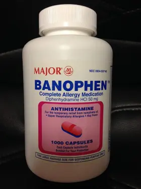 00904530780 Major With Box Banophen 50 Mg. Capsules 1000 Ct. Each
