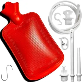 Maopotoufu 744759806604 2 Quart Home Enema Bag Kit With Hose Tips And Water Flow Clamp - Colon Cleansing