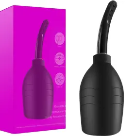 Maopotoufu 772467529515 10 Oz Black Silicone Enema Bulb Kit Clean Anal Douche For Men Women
