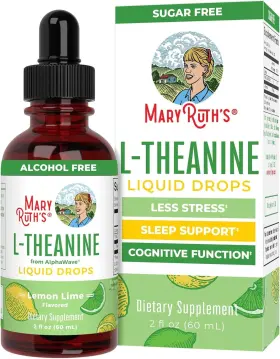 Ltheaninelemlim2oz-sp Maryruths L-theanine Liquid Drops 200mg Mood And Sleep Support Vegan 2 Fl Oz Ba 1