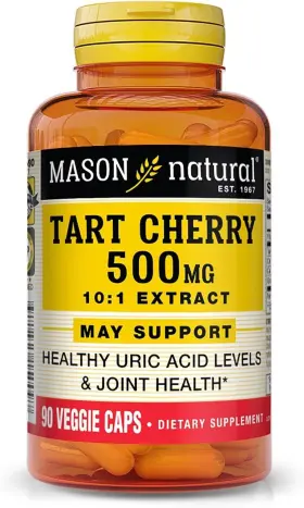 Mav15009 Mason Natural Tart Cherry 500mg Veggie Caps - Supports Healthy Uric Acid Levels