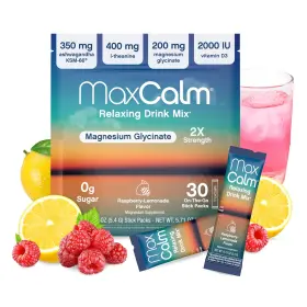 Pb27841 Max Calm Relax Faster - Raspberry Lemonade Drink Mix 30 Packets